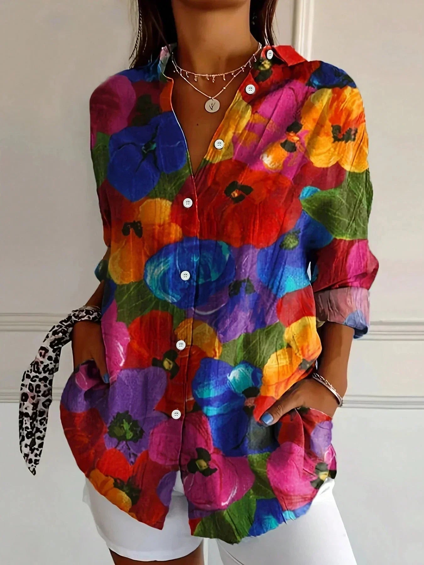 Astrid | Colorful Pattern Blouse