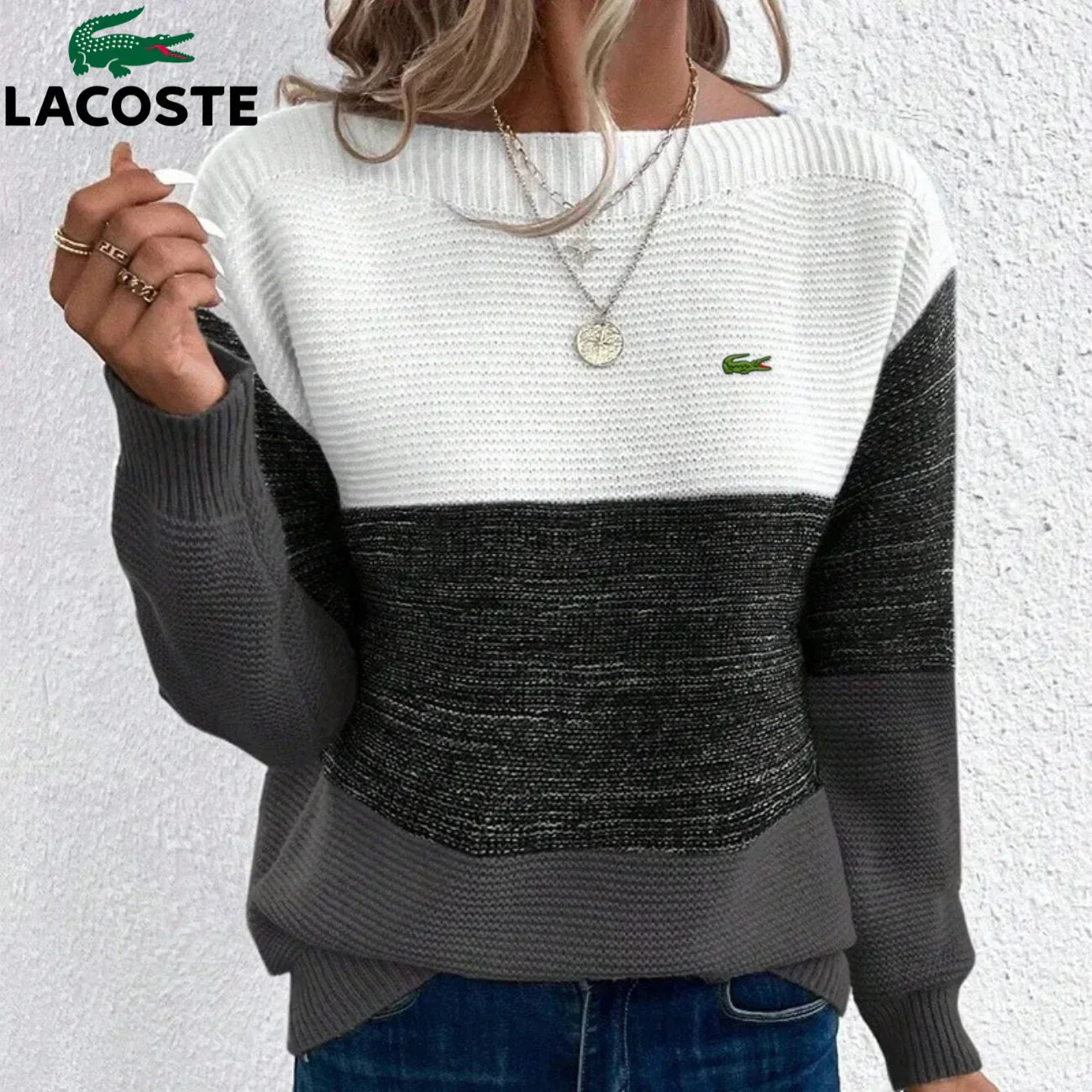 LC™ Pull tricolore en maille