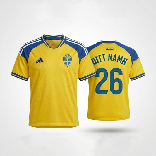 Schweden Nationaltrikot mit individuellem Namen & Nummer
